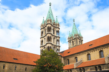 Fototapeta premium View to the Naumburg cathedral, Saxony-Anhalt, Germany