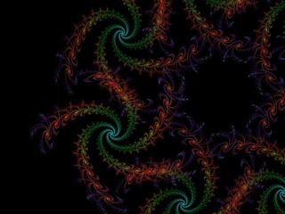 Imaginatory fractal background Image