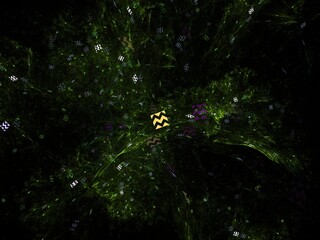 Imaginatory fractal background Image