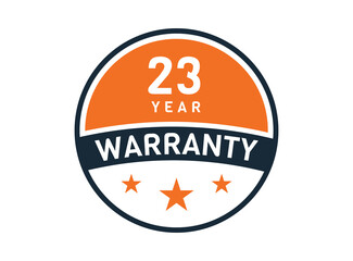 23 year warranty, 23 years warranty badge