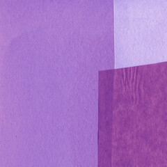 Blue and violet torn paper collage close-up. Texture made from various paper and cardboard parts....
