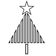 Vector Hipster Christmas tree Background . poster with different elements. Abstract Geometrical Poster. Modern Design Template with geometric shapes in various forms.illustration.