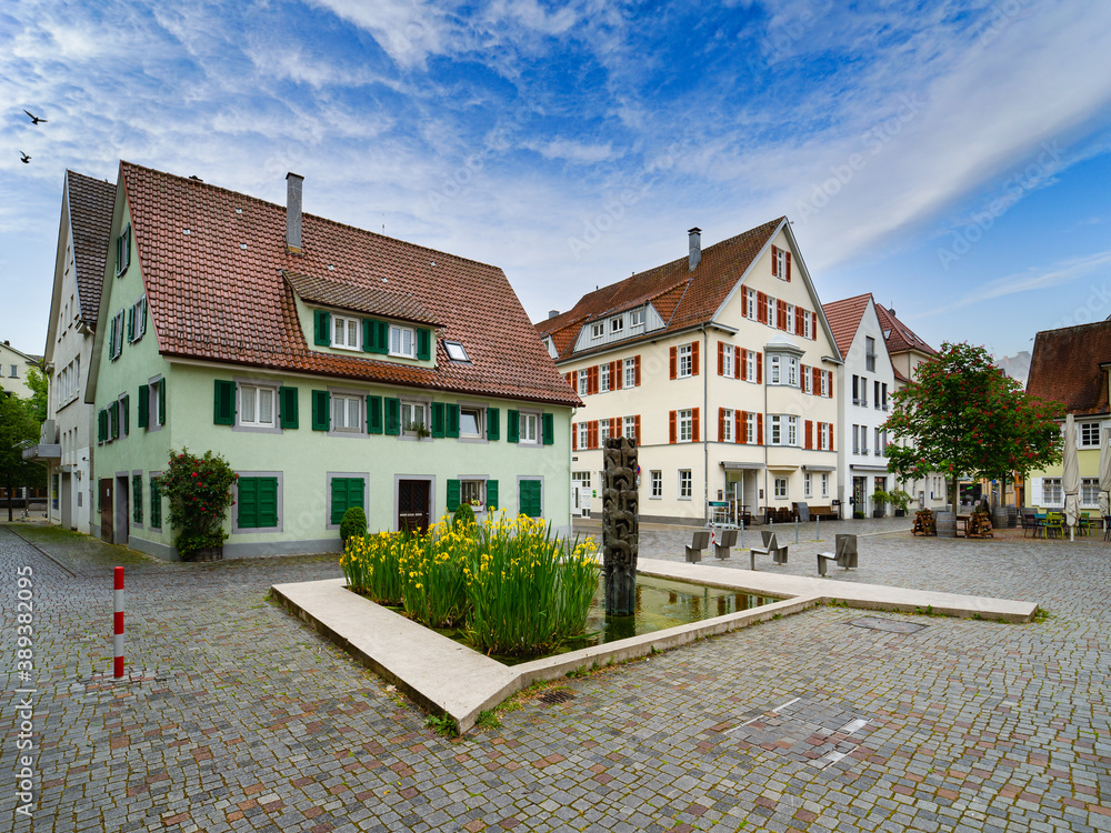 Wall mural Göppingen Baden-Württemberg Deutschland Fachwerk Umgebindehaus Stuttgart