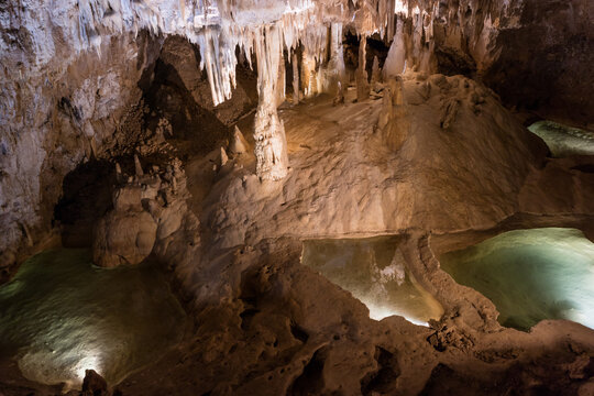 Beautiful Jura natural underground caves France