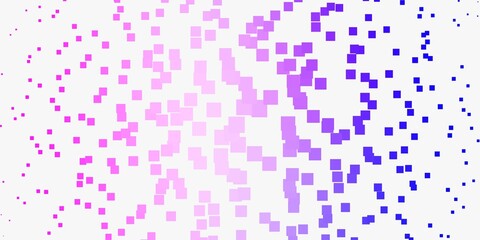 Fototapeta premium Light Pink, Blue vector layout with lines, rectangles.