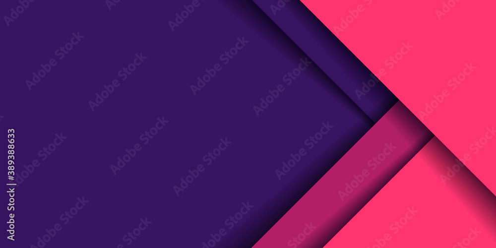 Poster banner web abstract background geometric stripes vibrant color overlapping layer with shadow and spa