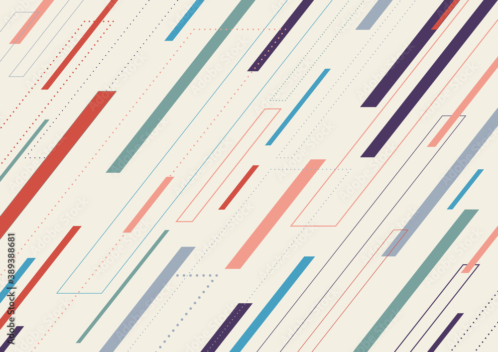 Aufkleber abstract geometric dash lines diagonal pattern on white background.