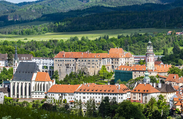 Castle in Cesky Krumlov in the Czech Republic