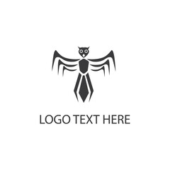 Owl vector illustration letter T logo design