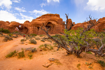 Double Arch, Arches National Park, Utah, USA