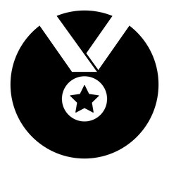 medal rangking award icon vector