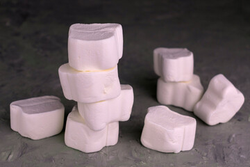 Large white march melo. Close-up.