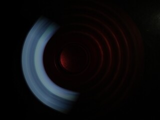 A close view of spinner game in dark