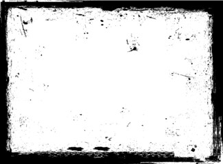 Vector Frames. rectangles for image. distress texture . Grunge Black borders isolated on the background . Dirt effect . geometric shapes for your design