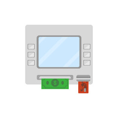 ATM terminal. Vector illustration.