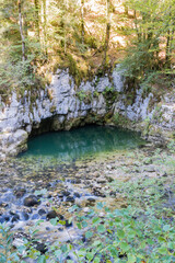Discovery trail of Biel and the blue hole, Morez in the Jura