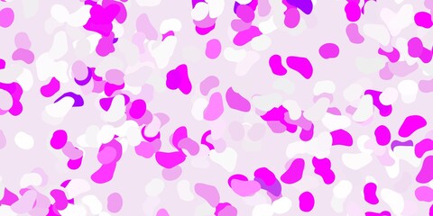 Light pink vector pattern with abstract shapes.