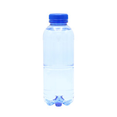 close up of a plastic bottle isolated on white background,Clipping Path