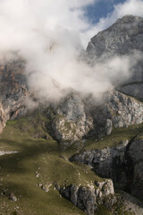 Foggy mountain in Picos de Europa