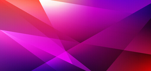 Fototapeta premium Abstract low polygon geometric shape vibrant color with lighting background and texture