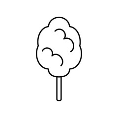 cotton candy icon element of movie icon for mobile concept and web apps. Thin line cotton candy icon can be used for web and mobile. Premium icon on white background