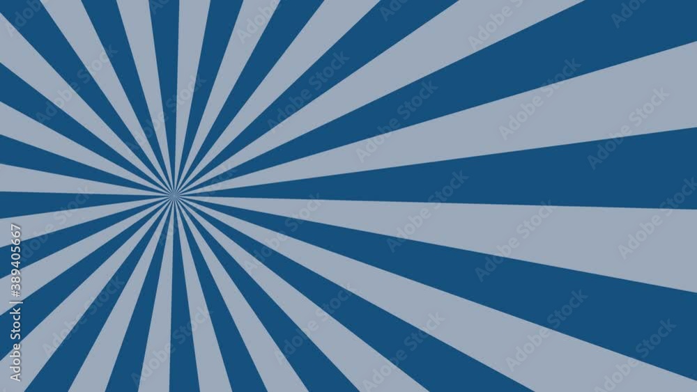 Poster blue rays rotates from the left part of the screen