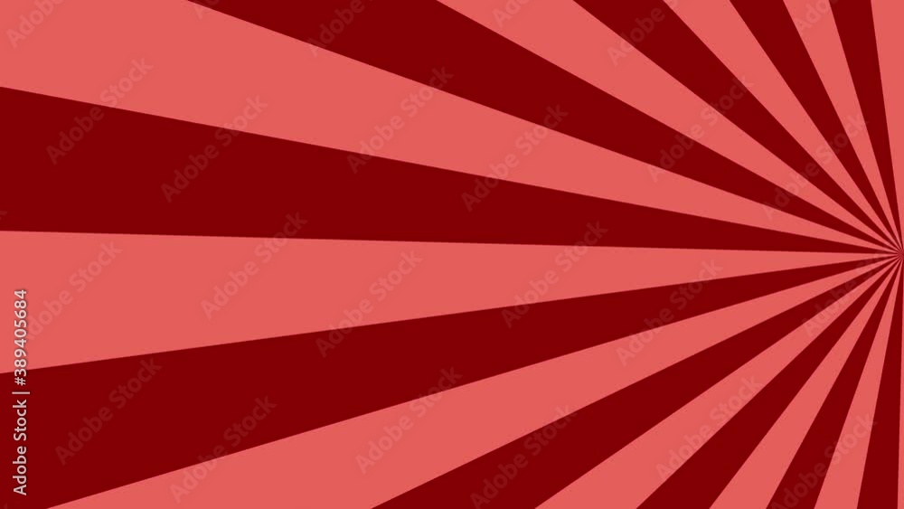 Aufkleber red rays rotates from the right part of the screen on a dark purple background