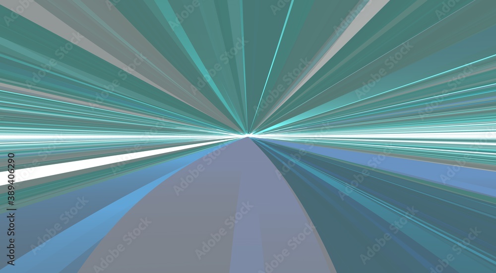 Poster multicolored linear abstract background. 3d rendering.