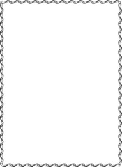 Vector Vintage Grunge Black and White Distress Border Frame for your Design . 