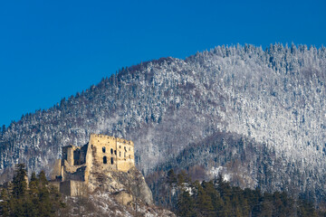 Likava ruins near Ruzomberok in Chocske mountains, Slovakia