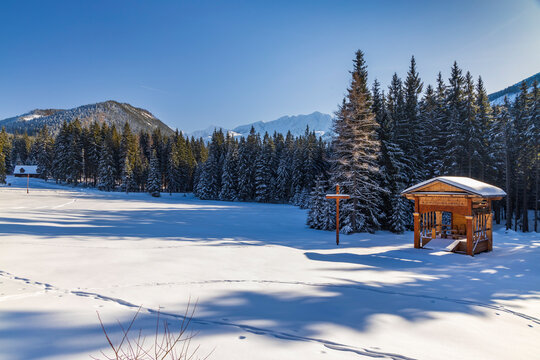 winter landscape nearby Zverovka, Western Tatras (Rohace), Slovakia
