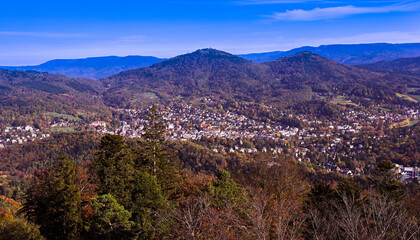 View of Baden-Baden and the Black Forest_Baden Wuerttemberg, Germany