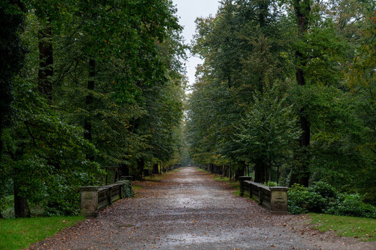 Schlosspark vom Schloss Moschen in der Ortschaft Moschen
