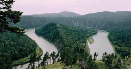landscape of Mana river