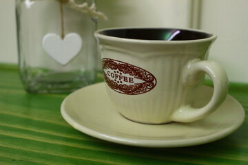 cup of coffee and heart