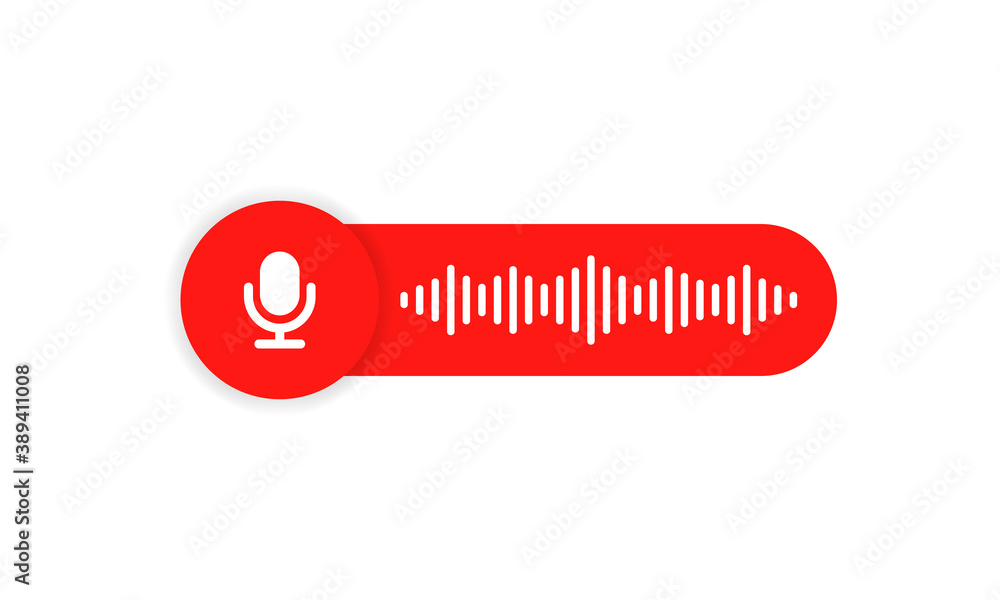Poster voice message icon for your chat design. voice messaging correspondence. voice messages bubble icon 