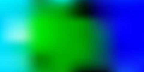 Light blue, green vector abstract blur layout.