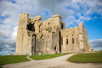 ROCK OF CASHEL, COUNTY TIPPERARY, IRELAND - SEPTEMBER 12, 2018: Rock of Cashel, also known as...