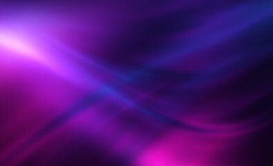 Fototapeta premium Dark empty abstract background. Bright light lines, waves. Neon laser shapes. Futuristic show.