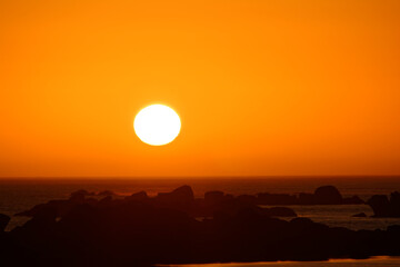 coucher de soleil en Bretagne