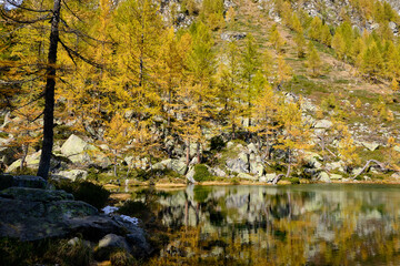 Fototapeta na wymiar Autumn trekking