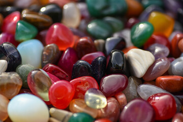 Fototapeta na wymiar stones colorful