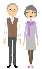 老夫婦 　シニアカップル　高齢者