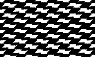 Obraz premium Rough, irregular texture composed of monochrome geometric elements. Overlay distressed grunge background. Abstract vector illustration. Isolated on white background. EPS10