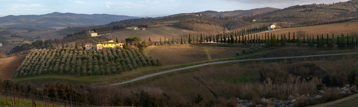 Landschaft bei Mercatale in der Toskana