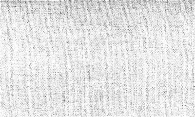 Vector fabric texture. Distressed texture of weaving fabric. Grunge background. Abstract halftone vector illustration. Overlay to create interesting effect and depth. Black isolated on white. EPS10.