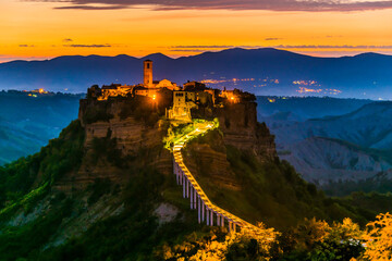 View of Civita di Bagnoregio, Lazio, Italy