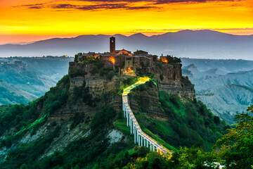 View of Civita di Bagnoregio, Lazio, Italy