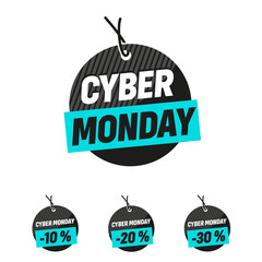 cyber monday logo etiquette ronde