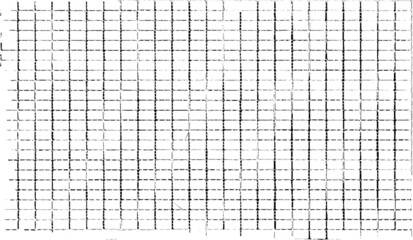 Rough, irregular texture composed of monochrome geometric elements. Overlay distressed grunge background. Abstract vector illustration. Isolated on white background. EPS10